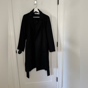 Zara Classic Coat in Black - Size Medium